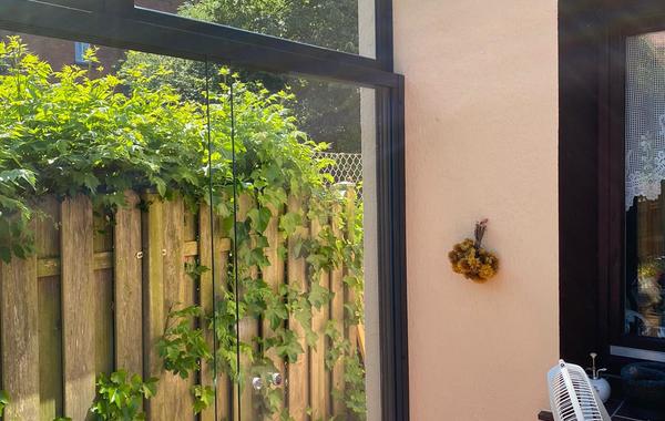 Professionelle Wintergartenreinigung - hinterher 